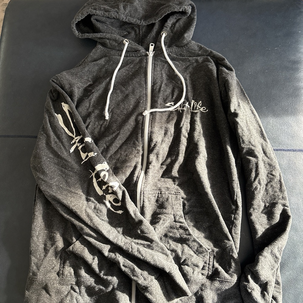 Salt Life Black Zip-Up Hoodie